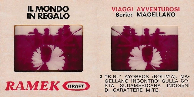 Diapositiva Formaggini Ramek Kraft - Viaggi Avventurosi Serie Magellano N. 3