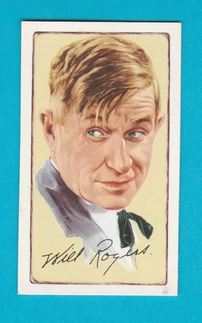 Film Stars  -  Will  Rogers - Signed Portraits  By  Gallaher  In  1935