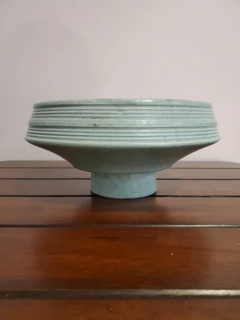 Vintage Japanese Ikebana MCM Footed Pedestal Flower Vase