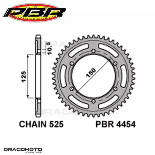 KTM SUPER ADVENTURE S 1290 2017-2019 corona 42 Denti PBR Acciaio C