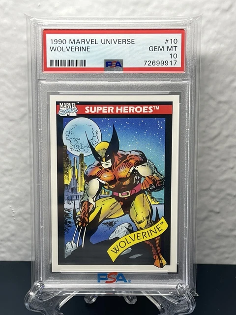 1990 Impel Marvel Universe Series 1 Wolverine #10 Rookie Freshly Graded PSA 10