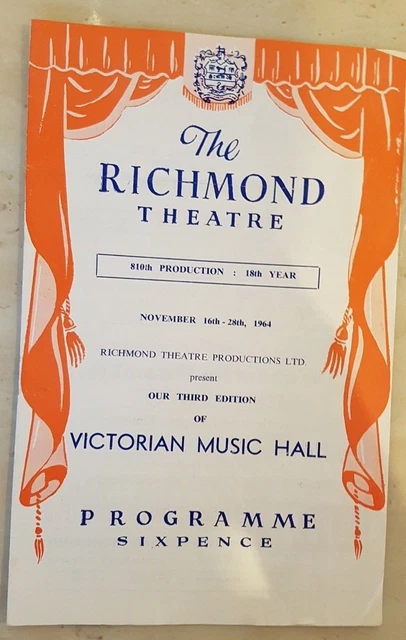 Victorian Music Hall 810th Production Don Smoothey Beryl Reid Paula Hendrix