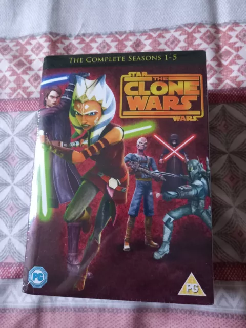 Star Wars: The Clone Wars - The Complete Seasons 1 - 5 (DVD, 2013)