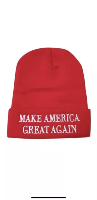 Make America Great Again MAGA Donald Trump Knit Skull Cap Hat Beanie