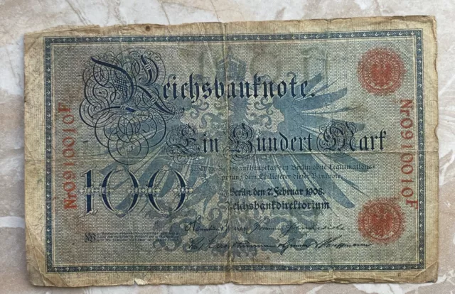 100 Mark Reichsbanknote 1908