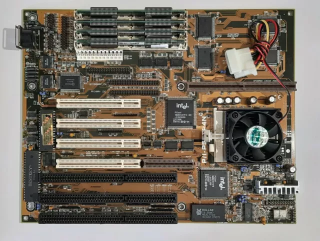 ASUS P/I-P55TP4N Sockel 7 ISA retro Mainboard + Intel Pentium 133MHz + 32MB RAM