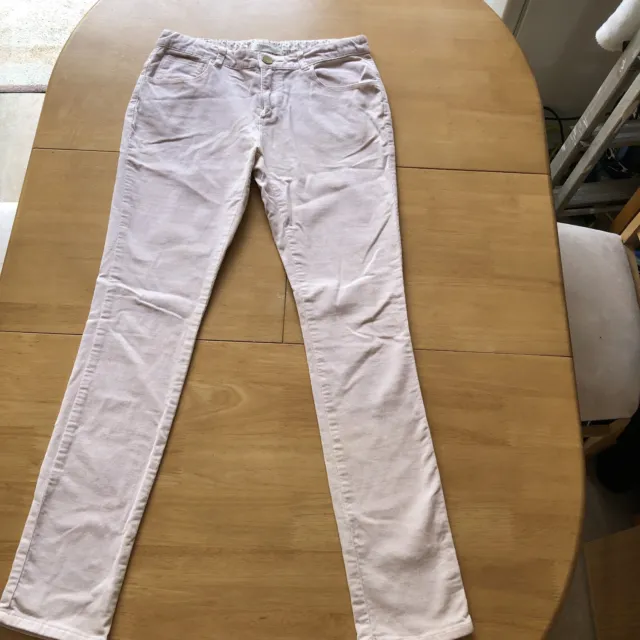 Mango Pretty Pale Pink Soft Needlecord Skinny Trousers  Age 13 / 14 Yrs 164Cm