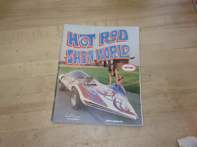 vintage hot rod show world 1975 annual magazine futurian car FREE SHIPPING