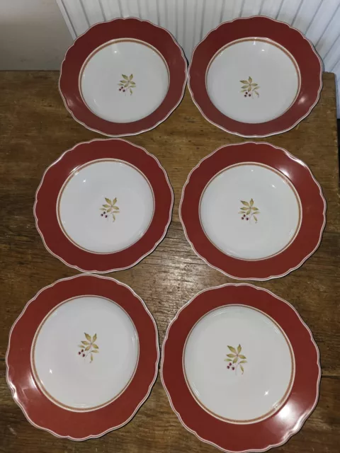 Wedgwood The New England Collection Vermont Breakfast Salad Bread Plates X 6