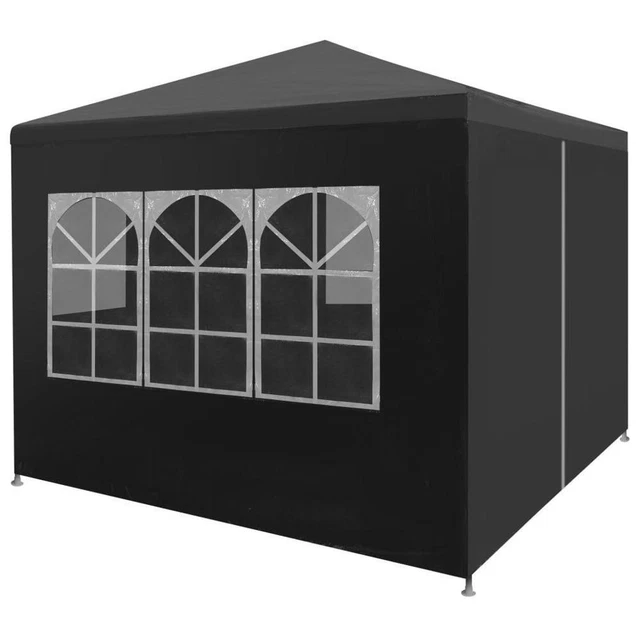 vidaXL Gartenzelt 3x3m Partyzelt Pavillon Festzelt Gartenpavillon Anthrazit