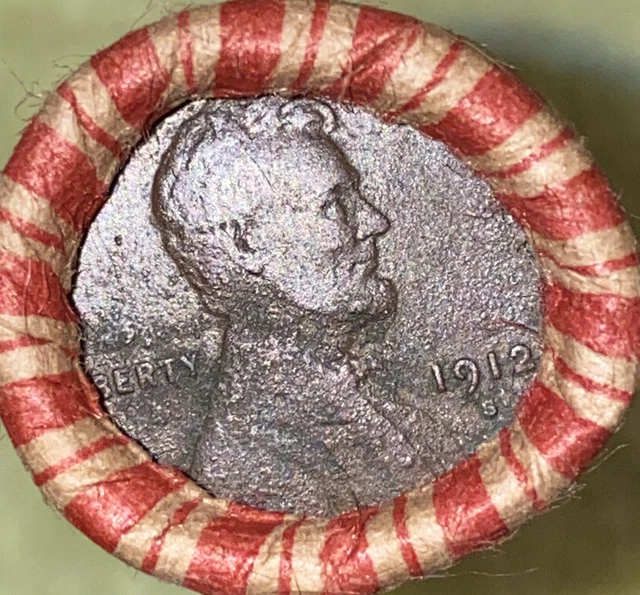 1 US Lincoln Wheat Cent 1C Penny Roll 1912-S/1909 VDB (50 Coins) 40%+ Pre-1940