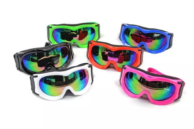 Kid/Boy/Girl Protective Motorcycle Sports Sunglasses Ski Goggles -Bonus 2 Lens 2