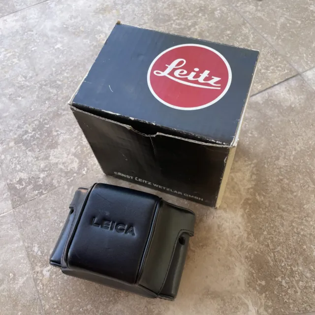 14569 Leica Original vintage leather black ever ready camera case SLR Near MINT-