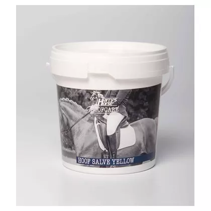 Huffett fat hooves Hoofe Salve yellow 1 kg in the bucket Harry's horse oil + bee