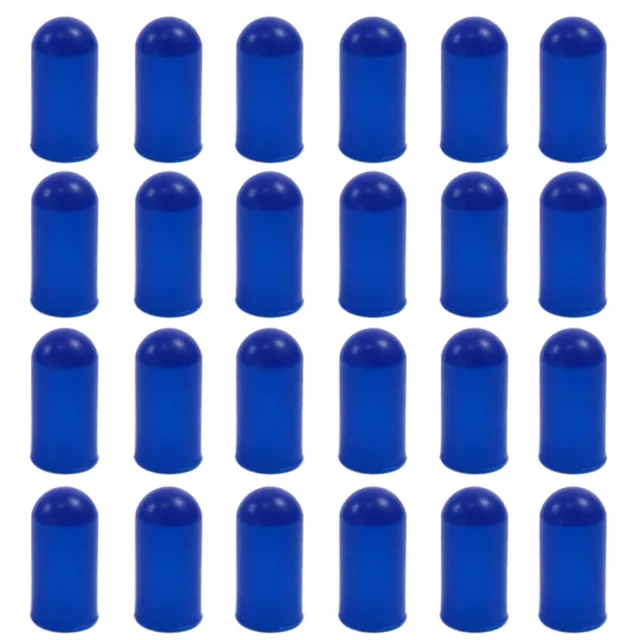 XPT02B 100pcs BLUE Caps / Covers for 5mm Grain of Wheat Bulbs LEDs NEW