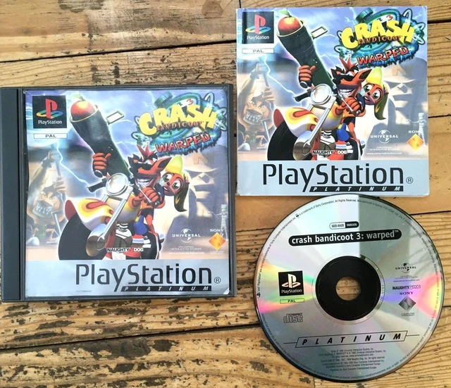 PLAYSTATION PS1 CRASH Bandicoot 3 Warped + Démo [PAL Fr] CIB Notice PS