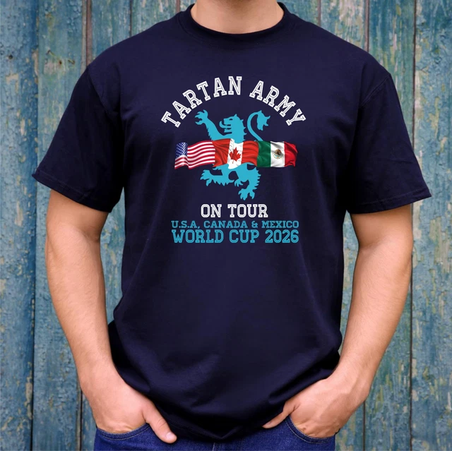 Shaw Red Modern Tartan - Military T-Shirt main image 1