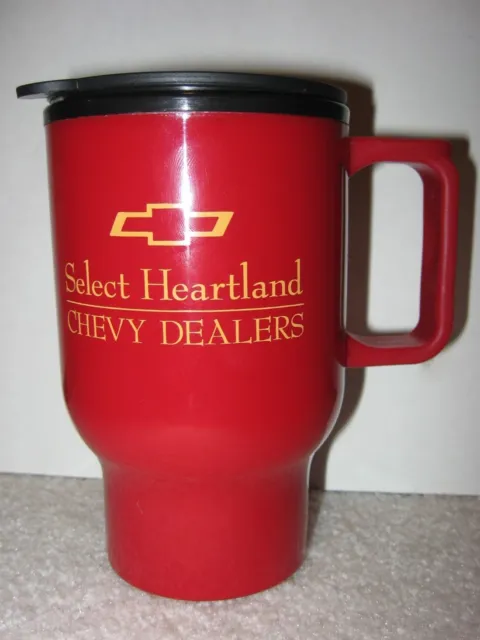 Select Heartland Chevy Dealers Hot or Cold Travel Mug - Red - 16 oz - NWOT