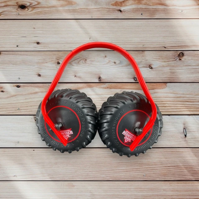 MONSTER JAM TRUCK Tire Kids Ear Muffs Headphones Red Child Hearing