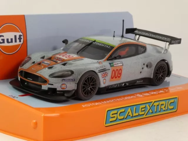 Scalextric Aston Martin DBR9 #009 24h le Mans 2008 Gulf Édition 1/32 C4316