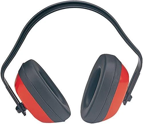 Ear Muffs Red Noise Protection Adjustable,ONE SIZE FITS ALL: Adjustable headband