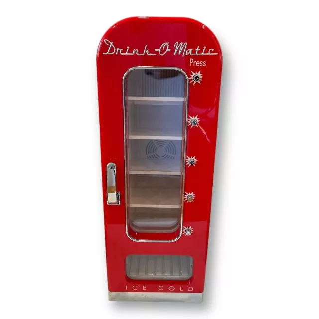 Drink-O-Matic Red Vending Machine Novelty Soda DR-3 10-Can  Rare!