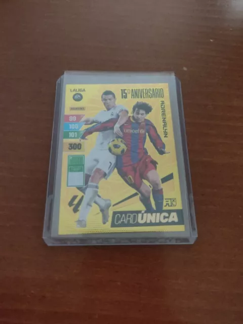 CARD UNICA Adrenalyn xl 23 24 MESSI & CRISTIANO RONALDO EXCLUSIVA PANINI ESPAÑA