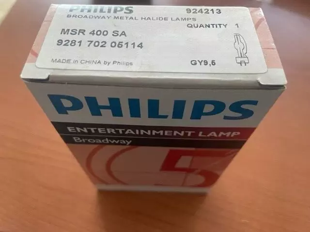 Lampe aux halogénures métalliques Philips MSR400SA MSR 400W 5600K GY9.5