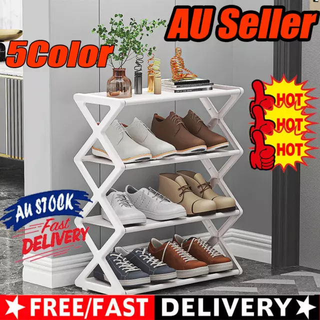 X-Shaped Shoe Rack Dustproof Storage Shelf Shoecase Student Dormitory AU HHQ