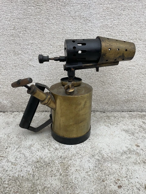 ANCIENNE LAMPE À Souder Chalumeau Vintage en Laiton Vesta à Essence