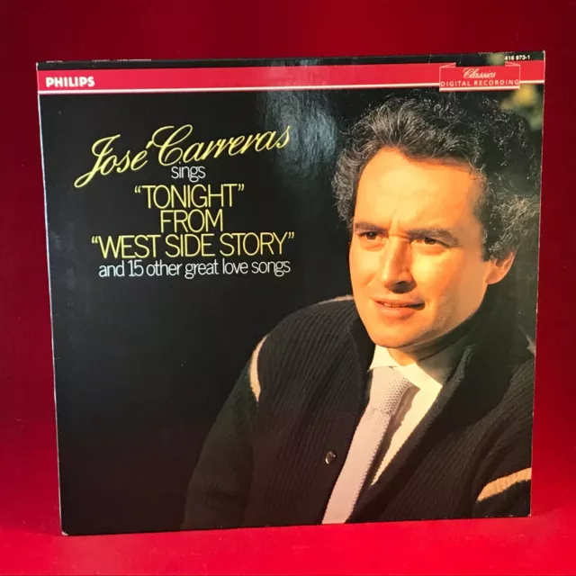 JOSÉ CARRERAS Jose Carreras Sings Tonight West Side Story 1986 Dutch Vinyl LP EX