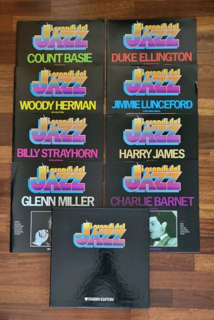 I grandi del Jazz Fabbri Editori 1979 Dischi Vinile 6 cofanetti 