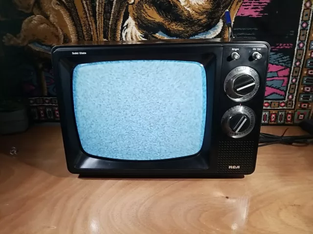 Working Vintage 1983 RCA Solid State Wood Grain TV, 11.5” Screen AJR 120W