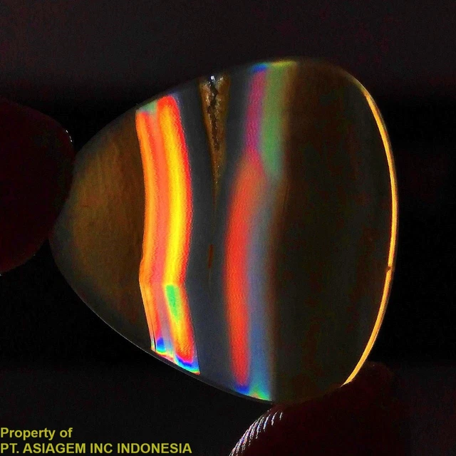 16ct 'A' Grade Rainbow IRIS AGATE ~Multi-Color Fire~ 1-of-a-kind ~100% Natural