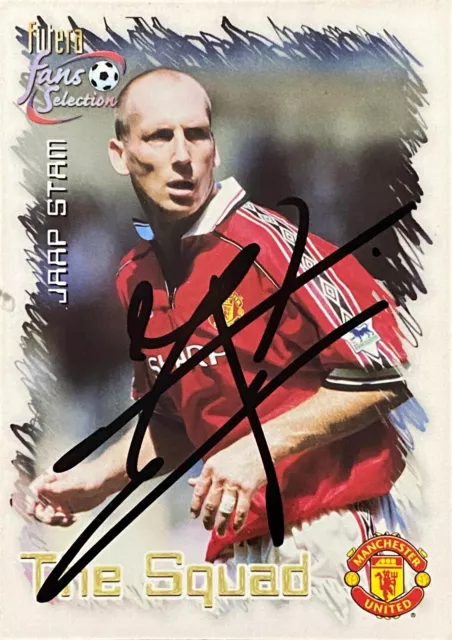 Jaap Stam - Hand-Signed - 2cm x 3cm - Trading Card - Manchester United