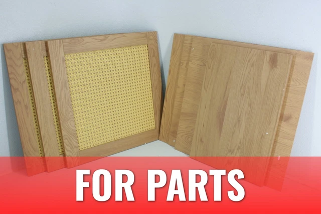 FOR PARTS HomSof Sideboard 3 Doors for Console Table Wicker Storage Cabinet