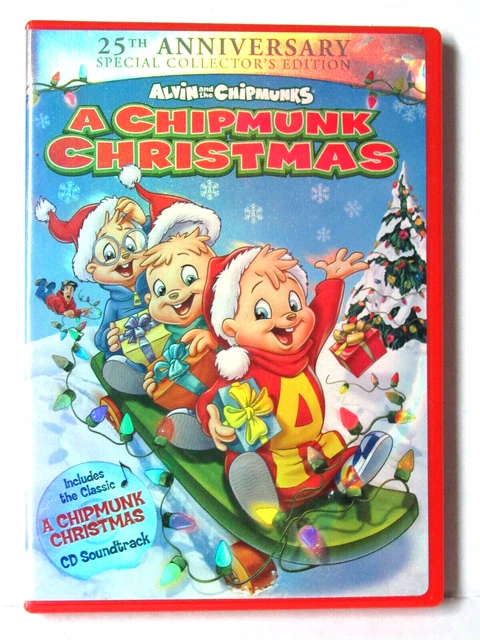 A CHIPMUNK CHRISTMAS Alvin And The Chipmunks (DVD/CD BOX SET) FREE