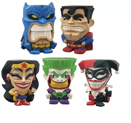 Dc Teekeez Cryptozoic Stackable Vinyl Tiki Figures Completa O Pezzi A Scelta