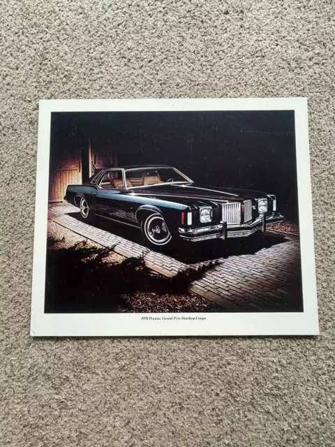1974 Pontiac Grand Prix Hardtop coupe dealer poster.