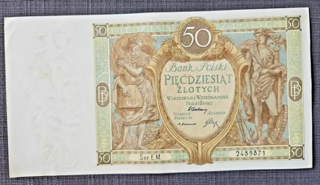 Poland Banknote 50 Zlotych  1929
