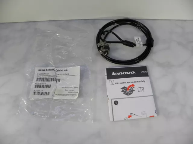 Lenovo Security Cable Lock 01Mn108 Laptop Pc Uk Seller Free P&P #Box123