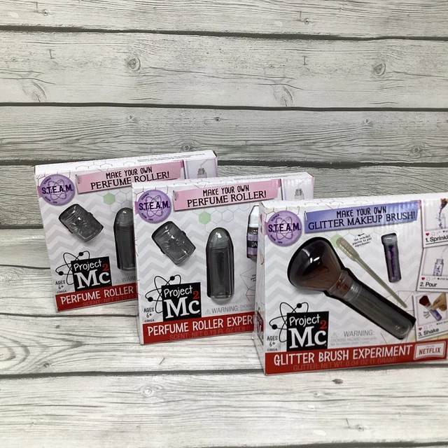 Experiment Project Mc2: Glitter Brush And Perfume Roller Lot Of 3