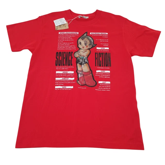 TEZUKA OSAMU SIZE M Red Holographic Astro Boy Mighty Atom T