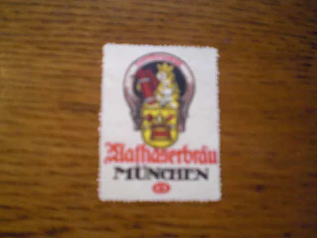 Bier Brauerei alte Reklamemarke Mathäserbräu München  -Schutzmarke-