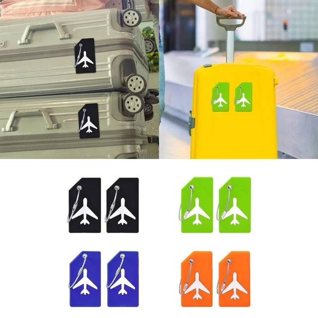 2 Pieces Luggage Tags for Suitcases Baggage Marker Travel Bag Label Portable