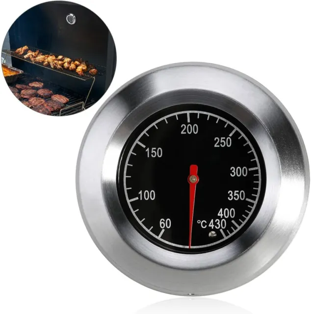 BBQ Thermometer Grillthermometer bis 60-430℃ für Grills Gasgrill Grillwagen DHL