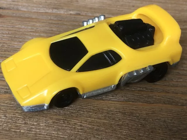 Hot Wheels Street Shocker Yellow Vintage 1993 Racer 1:64 Metal Base Unboxed VGC