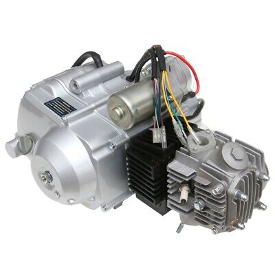 125cc Semi Auto 3+1 Engine motor +Wiring+Muffler Pipe +Exhaust For Gokart Bike 3