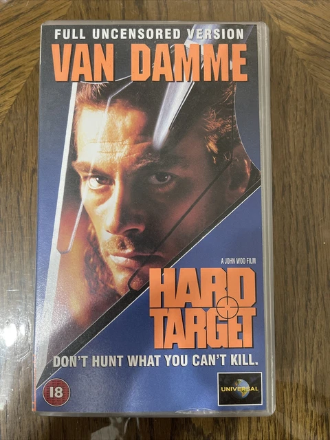 Target Vhs HARD TARGET: FULL Uncensored Version VHS Cassette Tape Video 1993 Very ...