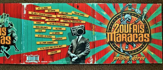 CD Digipak -  Zoufris Maracas – Prison Dorée, Rock Reggae Country, France 2012